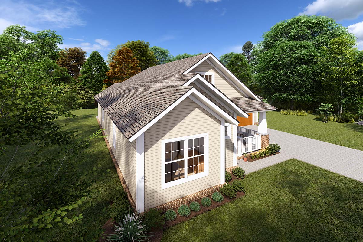 Traditional Plan with 1381 Sq. Ft., 3 Bedrooms, 2 Bathrooms, 2 Car Garage Picture 3