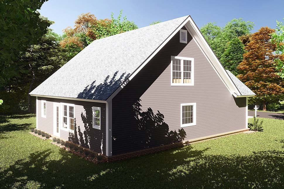 Cottage, Country, Traditional Plan with 1597 Sq. Ft., 3 Bedrooms, 3 Bathrooms Picture 5