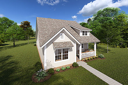 Country Ranch Traditional Elevation of Plan 61455