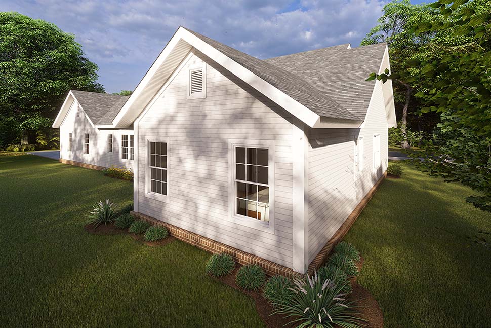 Cottage, Craftsman, Traditional Plan with 1694 Sq. Ft., 3 Bedrooms, 2 Bathrooms, 2 Car Garage Picture 5