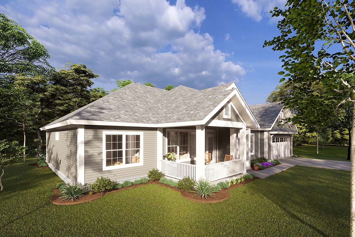 Cottage, Craftsman, Traditional Plan with 1934 Sq. Ft., 3 Bedrooms, 2 Bathrooms, 2 Car Garage Picture 3
