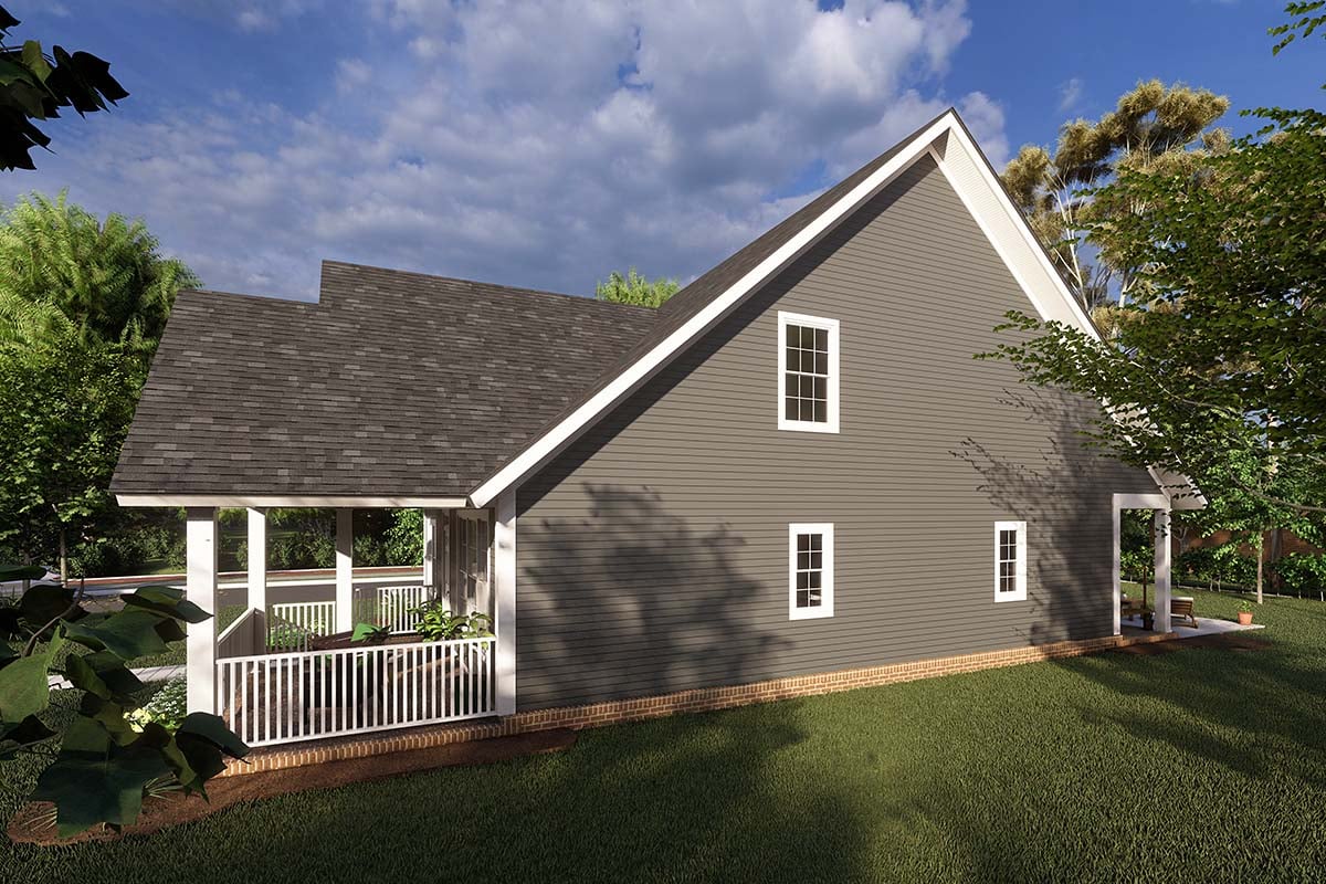 Cottage, Craftsman, Traditional Plan with 1940 Sq. Ft., 4 Bedrooms, 4 Bathrooms Picture 2