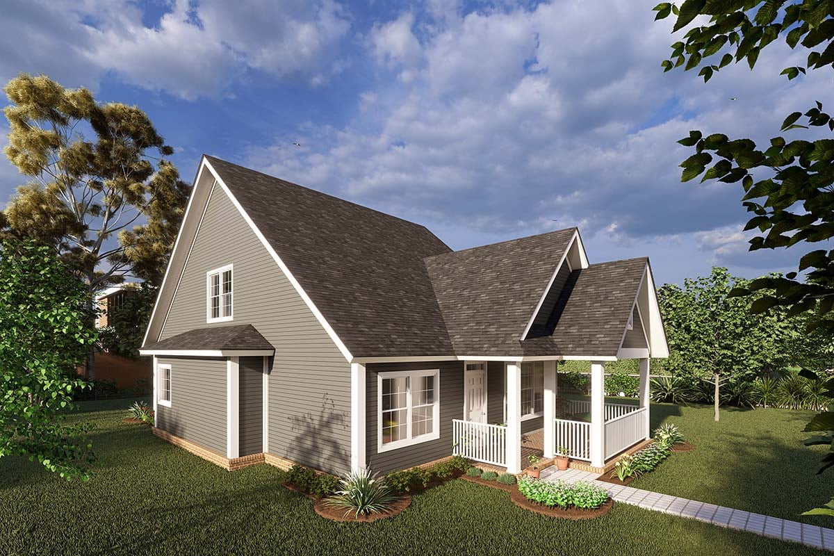 Cottage, Craftsman, Traditional Plan with 1940 Sq. Ft., 4 Bedrooms, 4 Bathrooms Picture 3