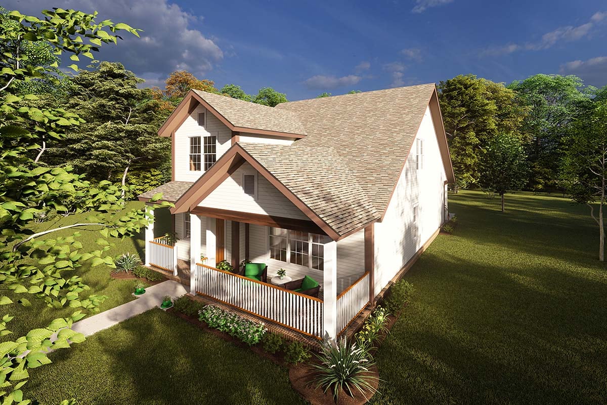 Cottage, Craftsman, Traditional Plan with 2232 Sq. Ft., 4 Bedrooms, 4 Bathrooms Picture 2