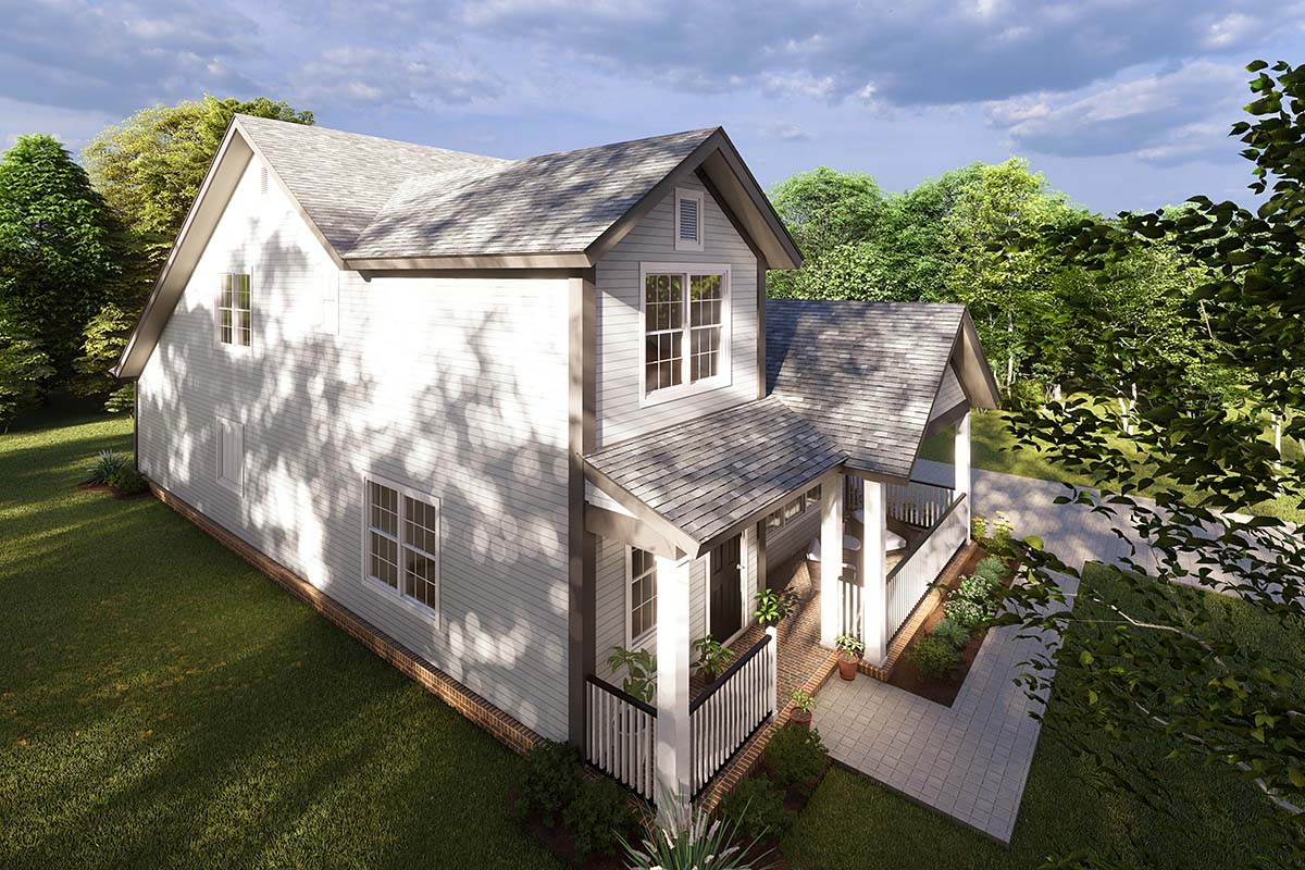 Cottage, Craftsman, Traditional Plan with 2232 Sq. Ft., 4 Bedrooms, 4 Bathrooms, 2 Car Garage Picture 3