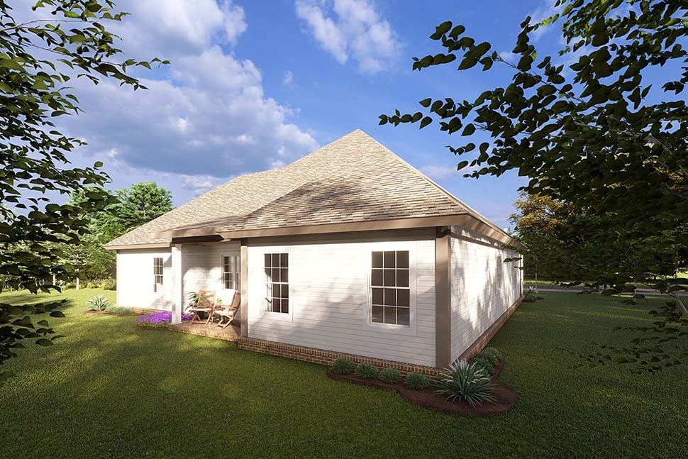 Cottage, Craftsman, Traditional Plan with 1860 Sq. Ft., 3 Bedrooms, 3 Bathrooms, 2 Car Garage Picture 4