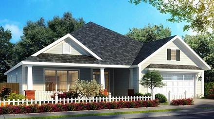 Bungalow Country Traditional Elevation of Plan 61472