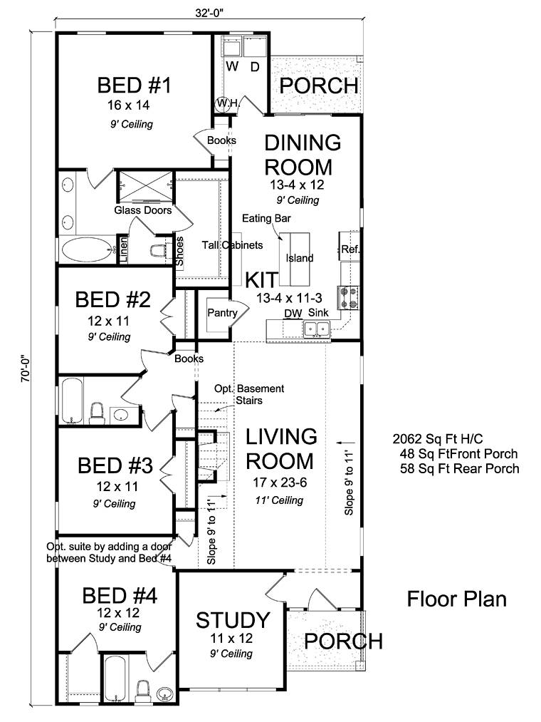 Cottage Country Traditional Level One of Plan 61479