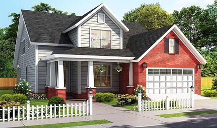 Cottage Traditional Elevation of Plan 61481