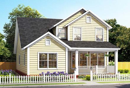 Cottage Traditional Elevation of Plan 61486