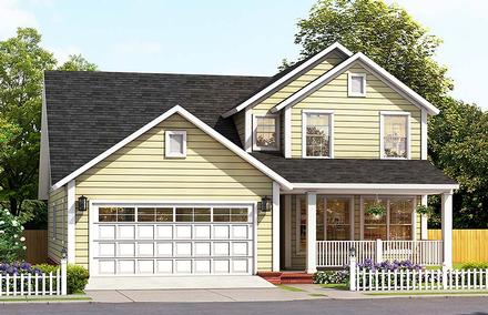 Cottage Traditional Elevation of Plan 61488