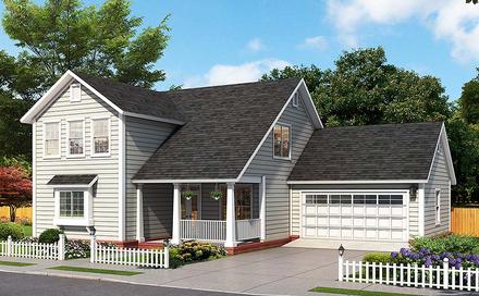 Cottage Traditional Elevation of Plan 61489