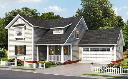 Cottage Traditional Elevation of Plan 61491
