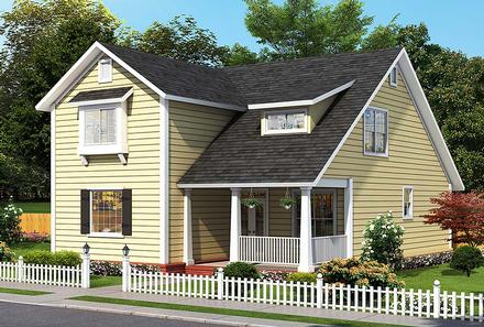 Cottage Traditional Elevation of Plan 61492