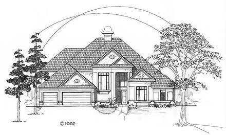 European Elevation of Plan 61501