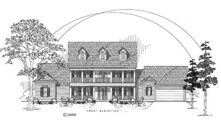 Southern Elevation of Plan 61502