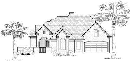 European Elevation of Plan 61523