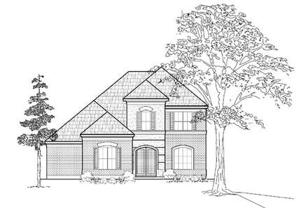European Elevation of Plan 61524