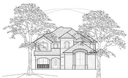 European Elevation of Plan 61525