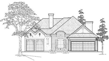 European Elevation of Plan 61527