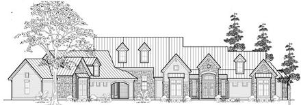 Farmhouse Elevation of Plan 61635