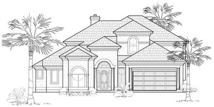 Mediterranean Elevation of Plan 61678