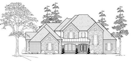 Farmhouse Elevation of Plan 61752