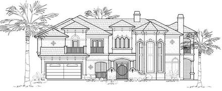 Mediterranean Elevation of Plan 61753