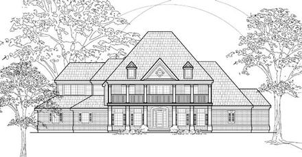 European Elevation of Plan 61754