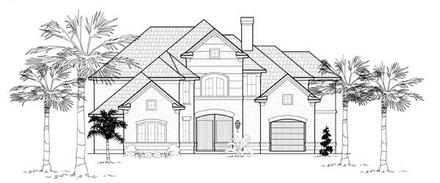 Mediterranean Elevation of Plan 61769