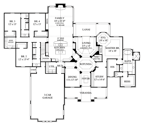 Contemporary Level One of Plan 61805