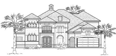 Mediterranean Elevation of Plan 61826