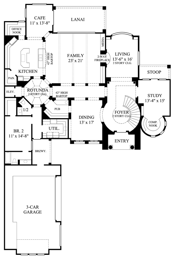 Mediterranean Level One of Plan 61844