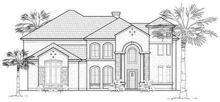 Mediterranean Elevation of Plan 61844