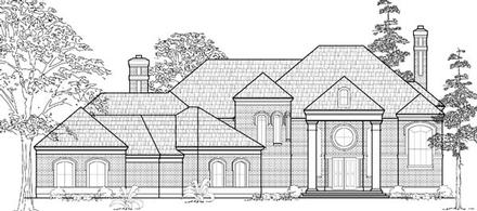 Colonial Elevation of Plan 61854