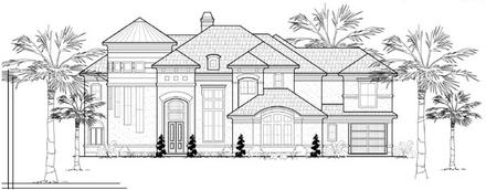 Mediterranean Elevation of Plan 61855