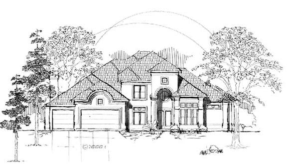 House Plan 61894 Elevation