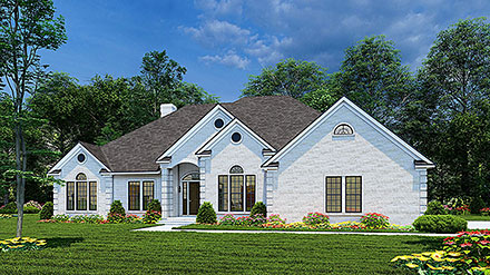 House Plan 62001 Elevation