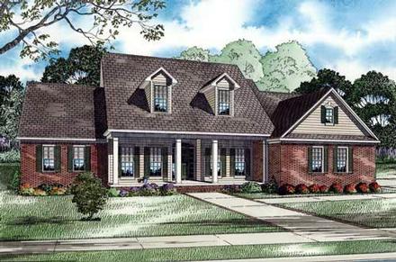 Country Southern Elevation of Plan 62006