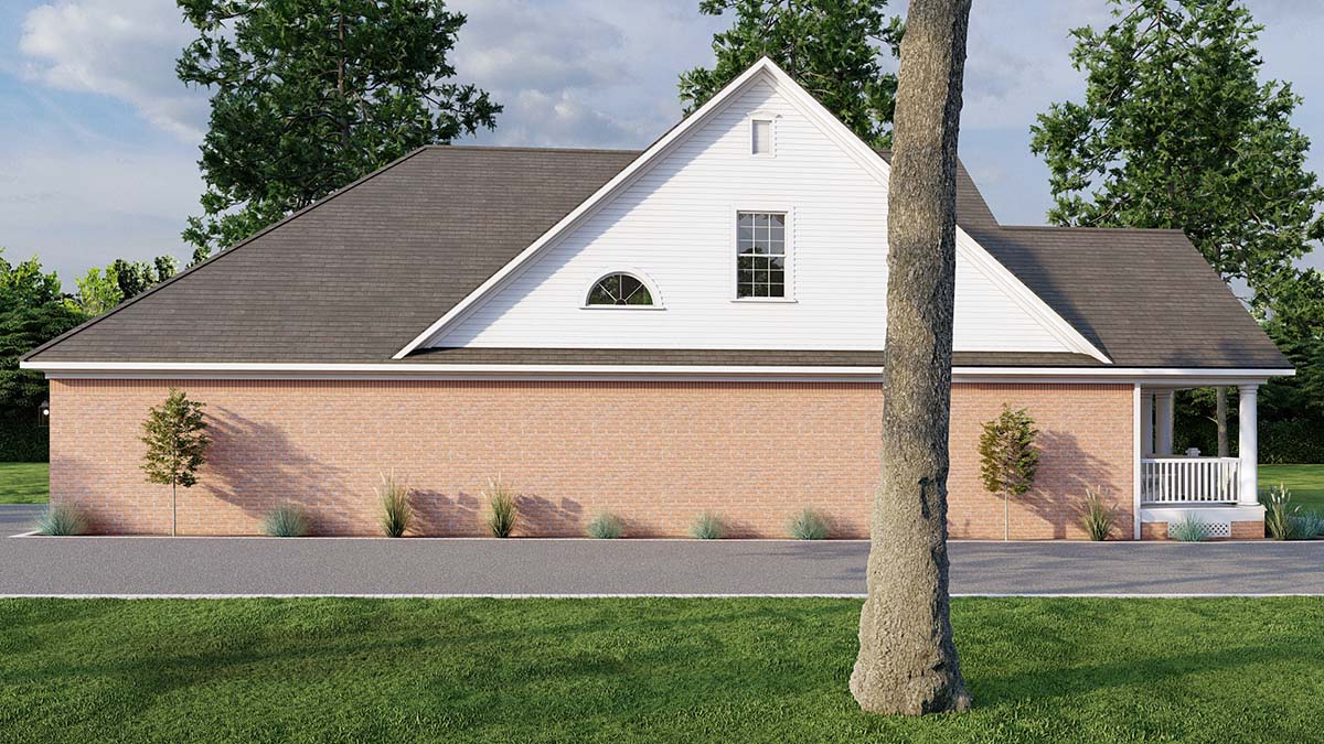 Cottage, Traditional Plan with 2146 Sq. Ft., 3 Bedrooms, 3 Bathrooms, 2 Car Garage Picture 3