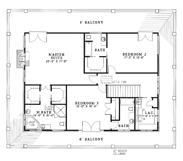 Colonial Southern Level Two of Plan 62012