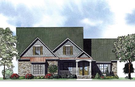 House Plan 62018 Elevation