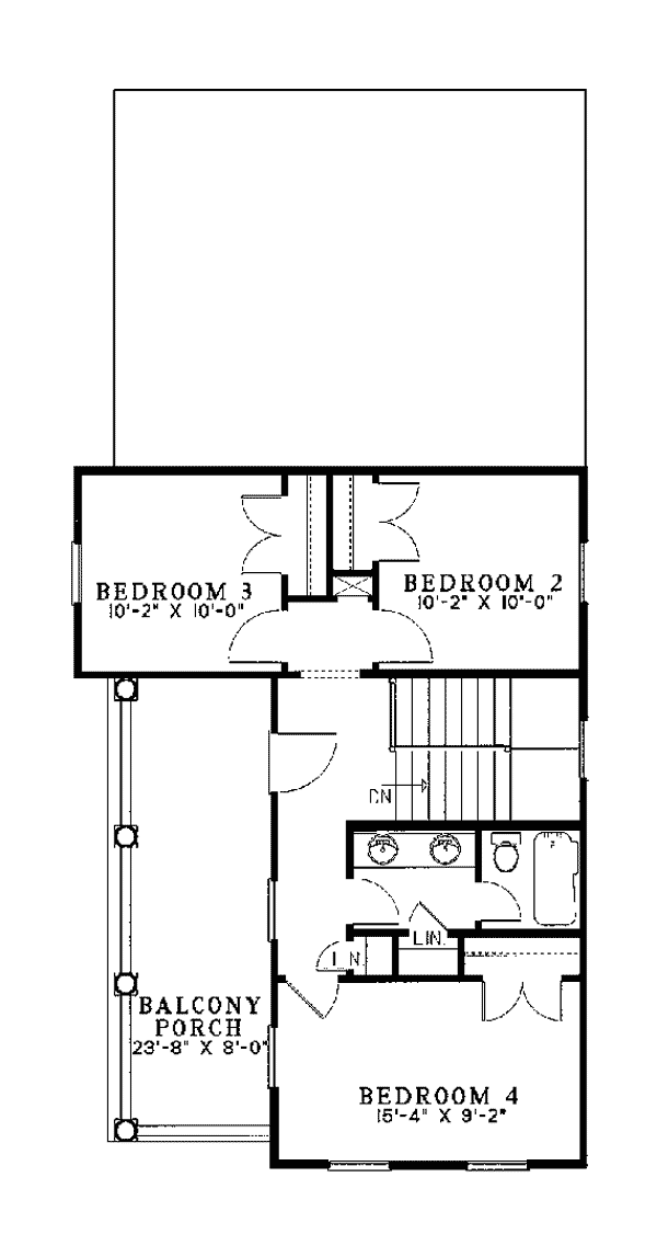 Colonial Southern Level Two of Plan 62029