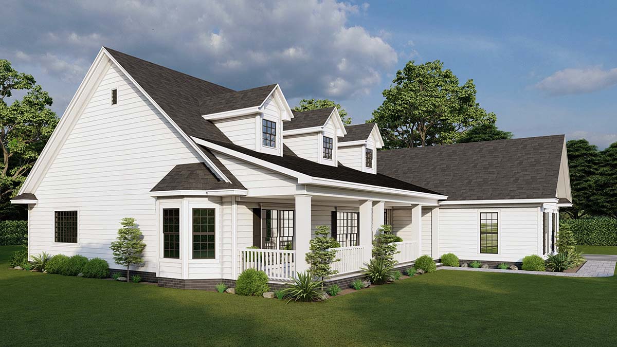 Cape Cod, Country, Traditional Plan with 2129 Sq. Ft., 3 Bedrooms, 3 Bathrooms, 2 Car Garage Picture 3