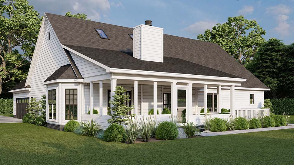 Cape Cod, Country, Traditional Plan with 2129 Sq. Ft., 3 Bedrooms, 3 Bathrooms, 2 Car Garage Picture 5