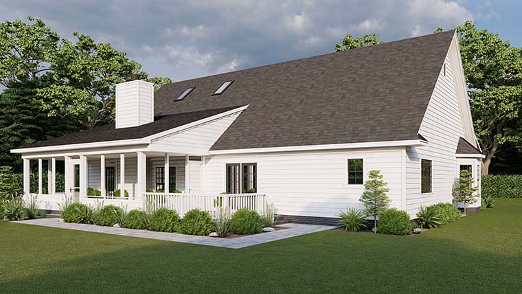 Cape Cod, Country, Traditional Plan with 2129 Sq. Ft., 3 Bedrooms, 3 Bathrooms, 2 Car Garage Picture 6
