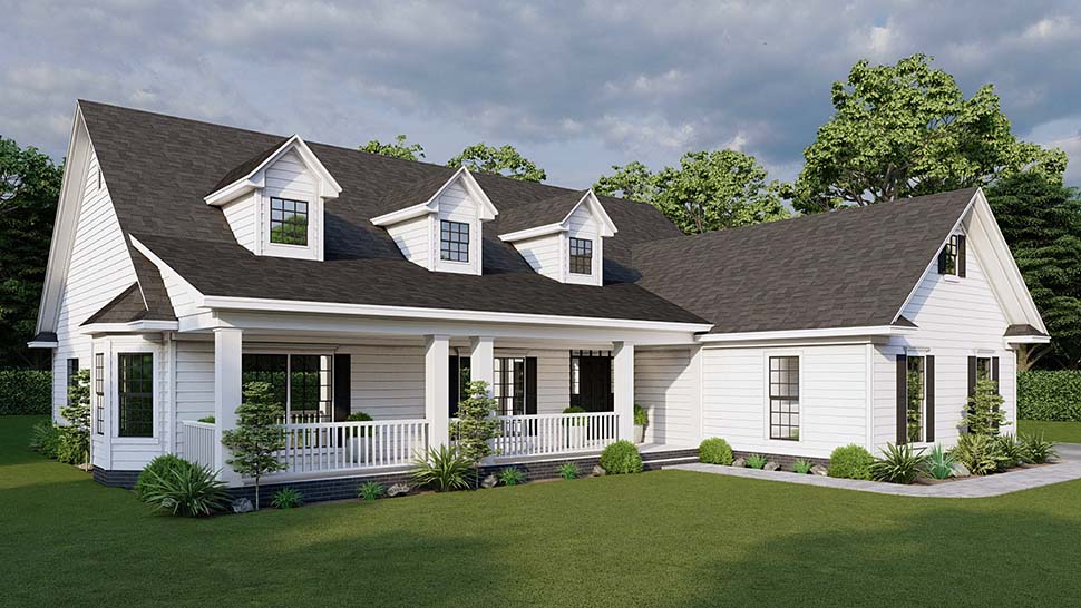 Cape Cod, Country, Traditional Plan with 2129 Sq. Ft., 3 Bedrooms, 3 Bathrooms, 2 Car Garage Picture 7