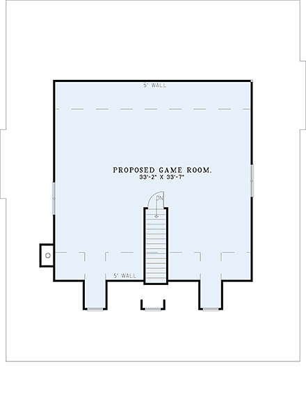 House Plan 62032 Second Level Plan