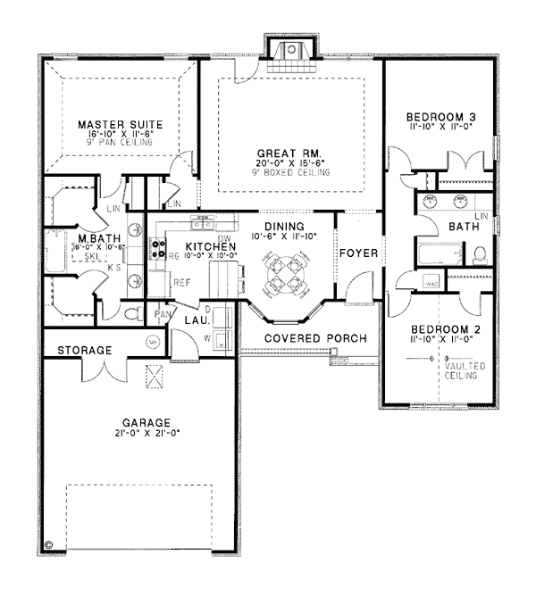 European Traditional Level One of Plan 62036