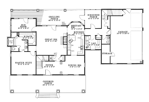 Cape Cod Level One of Plan 62045